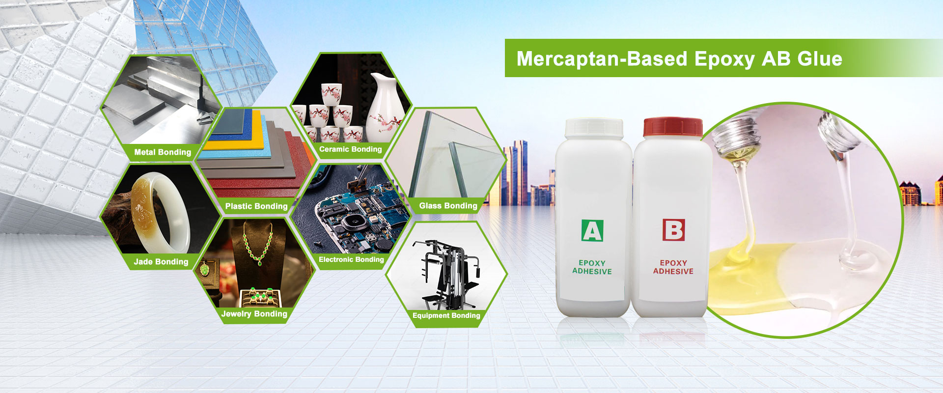 Mercaptan based hardener approx. oras ng gel 5 minuto Mga tagagawa